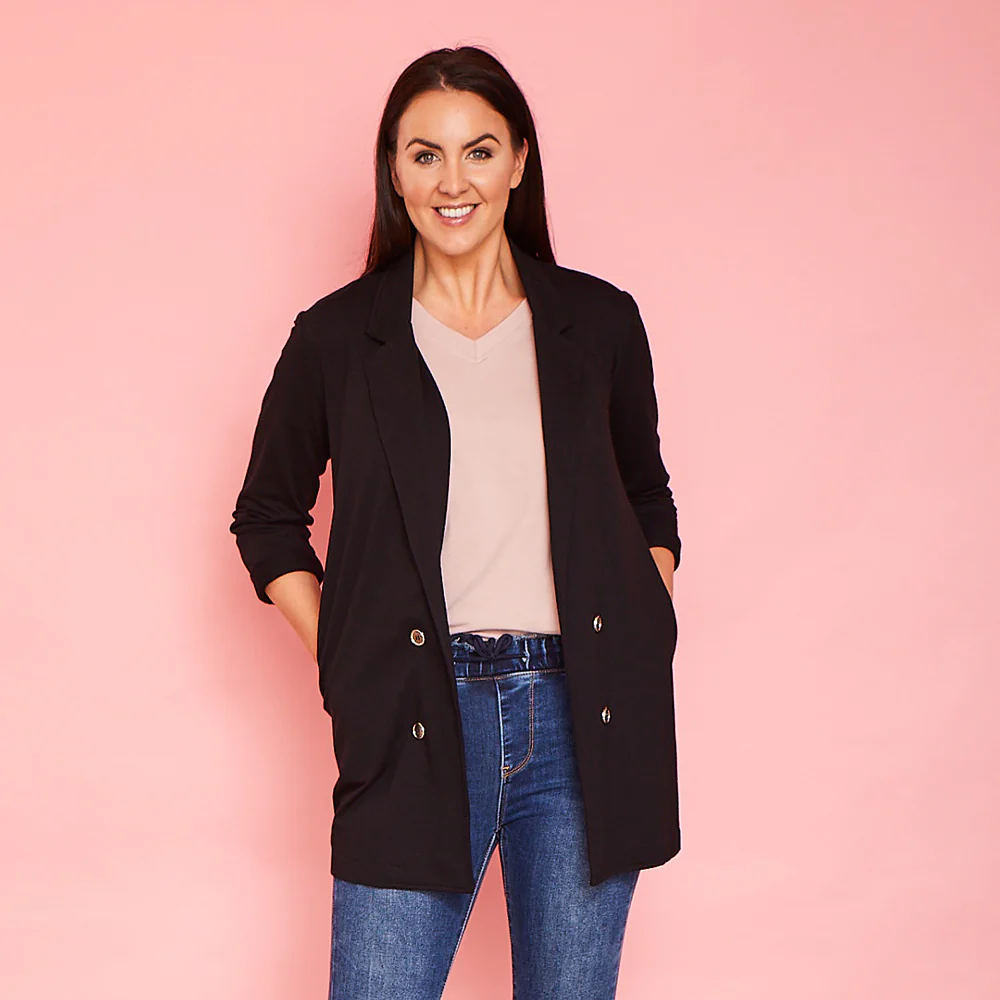 Kyla Stretch Blazer (Black) - Image 5