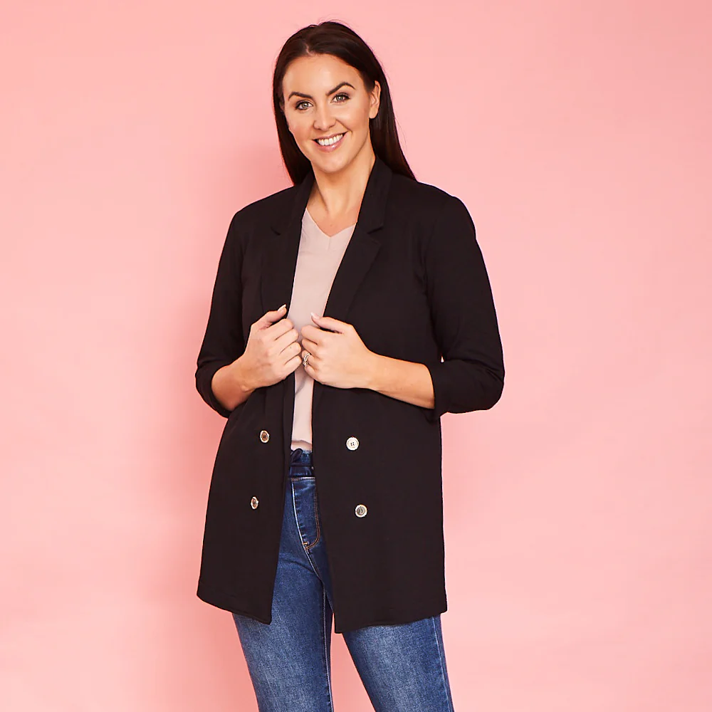 Kyla Stretch Blazer (Black) - Image 6