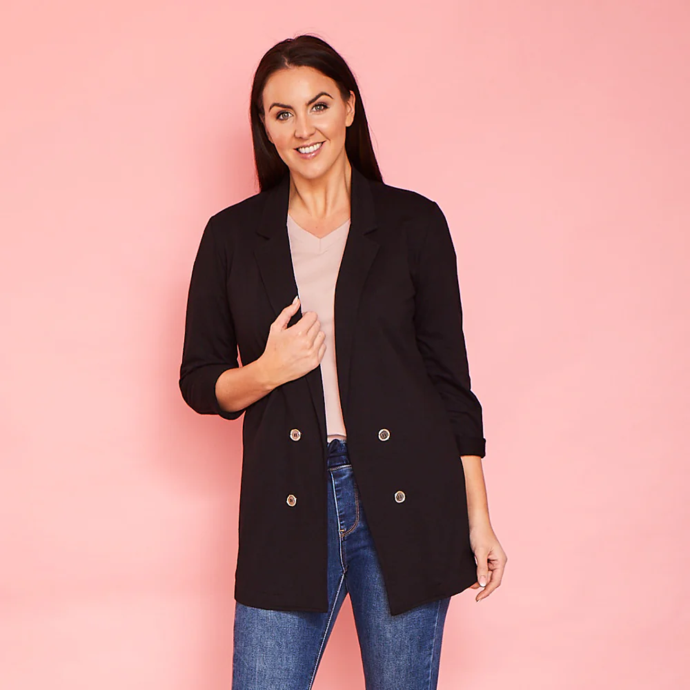 Kyla Stretch Blazer (Black) - Image 7