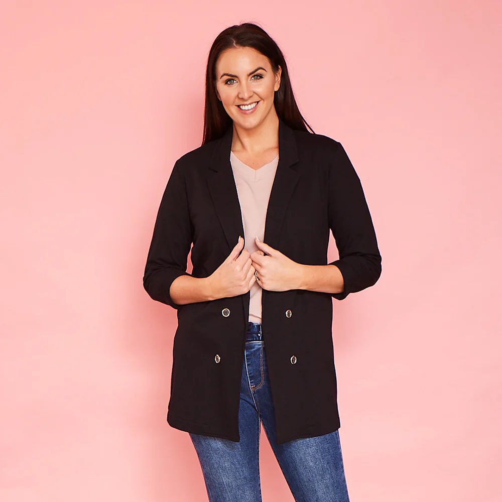 Kyla Stretch Blazer (Black) - Image 8