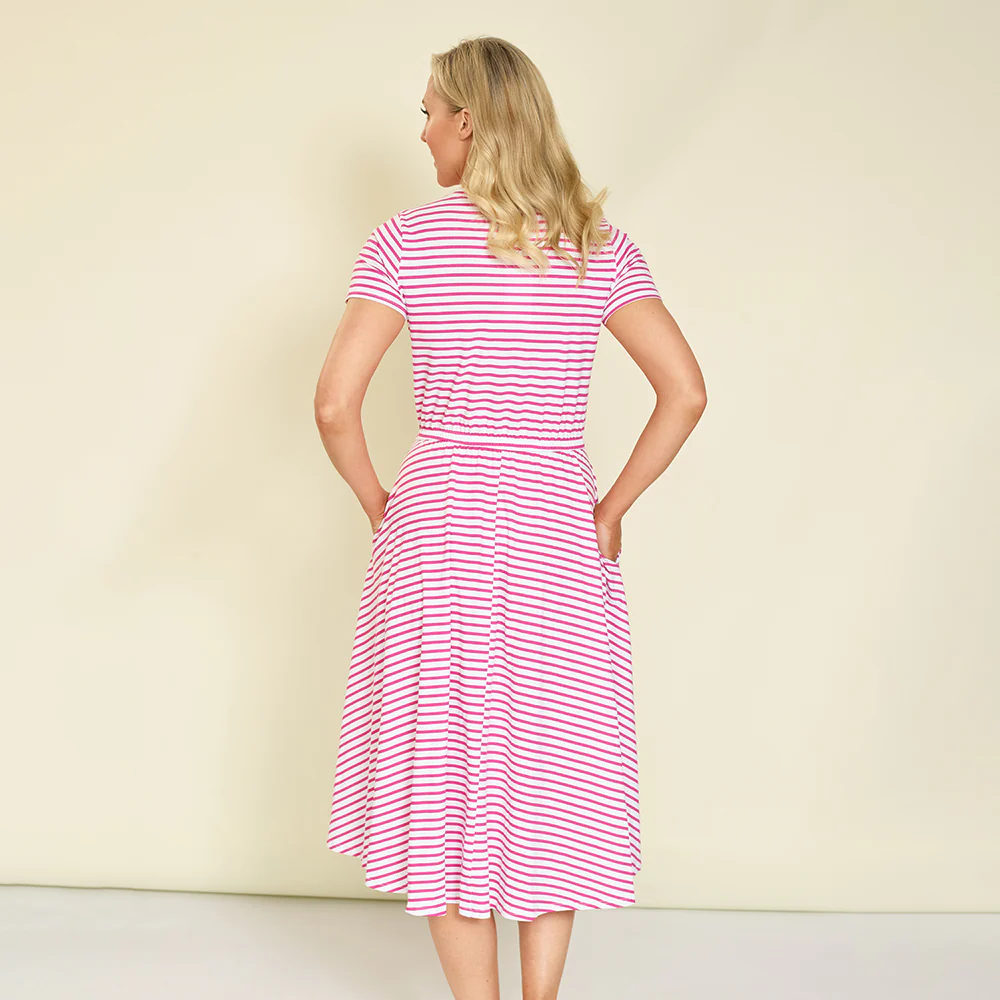 Piper Dress (Pink Stripe) - Image 11