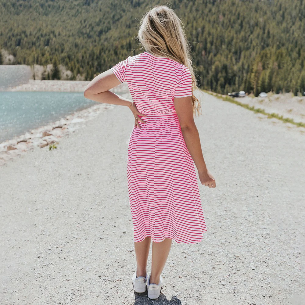 Piper Dress (Pink Stripe) - Image 2