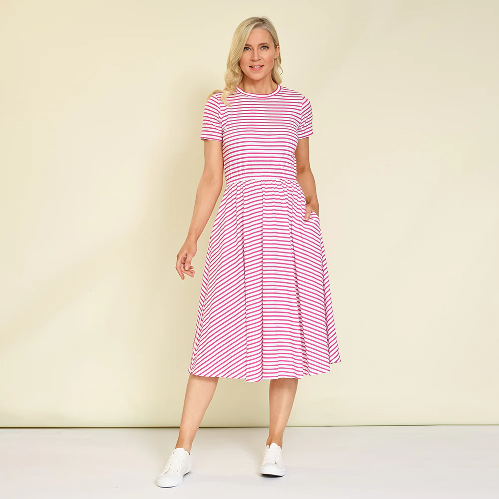 Piper Dress (Pink Stripe) - Image 7