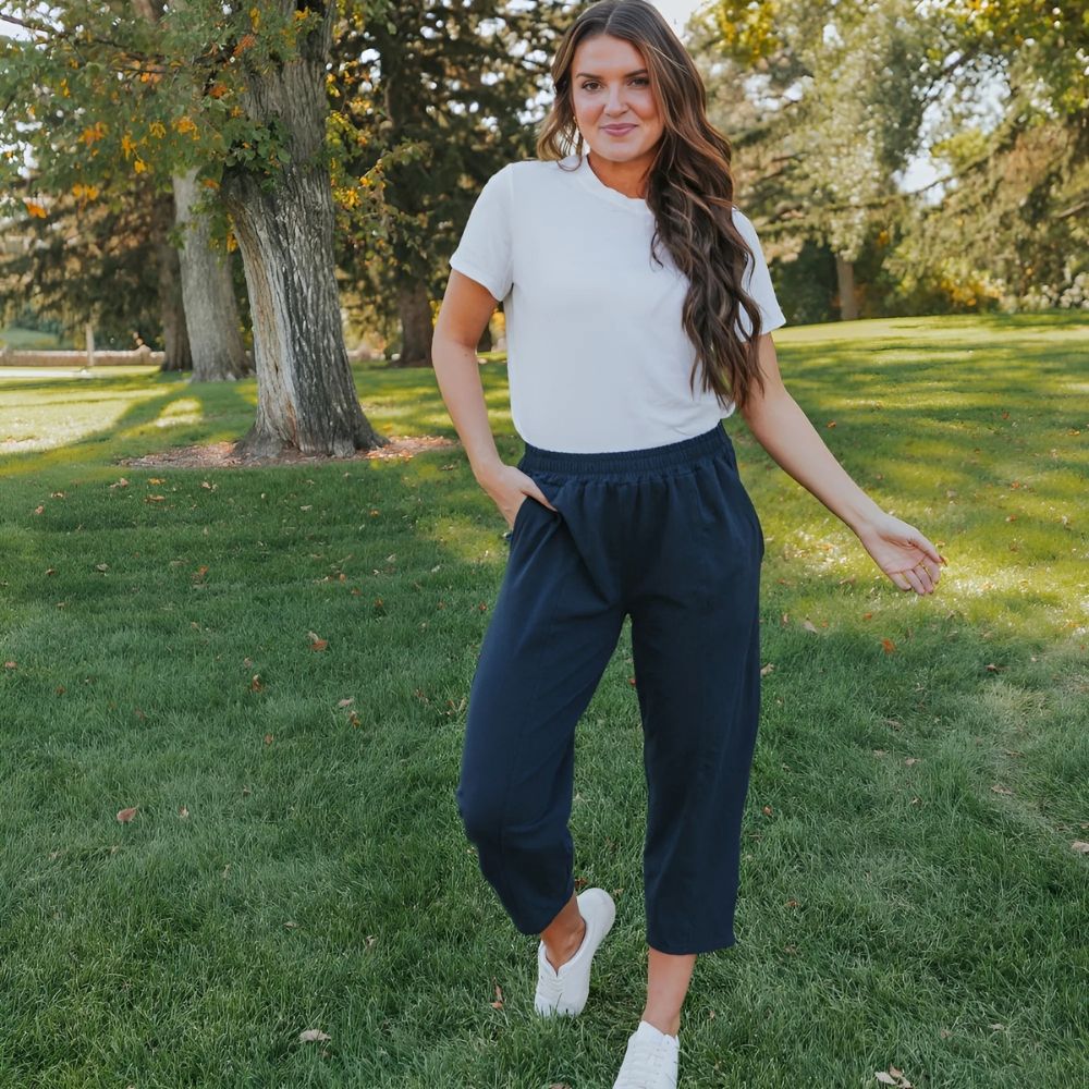 Lacey Trousers (Navy) - Image 8