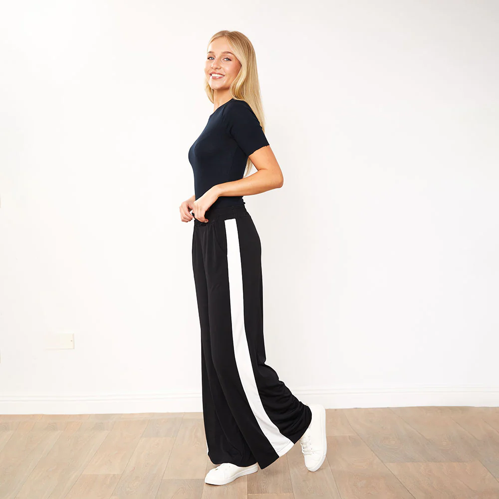 Lana Jogger (Black/White Stripe) - Image 4