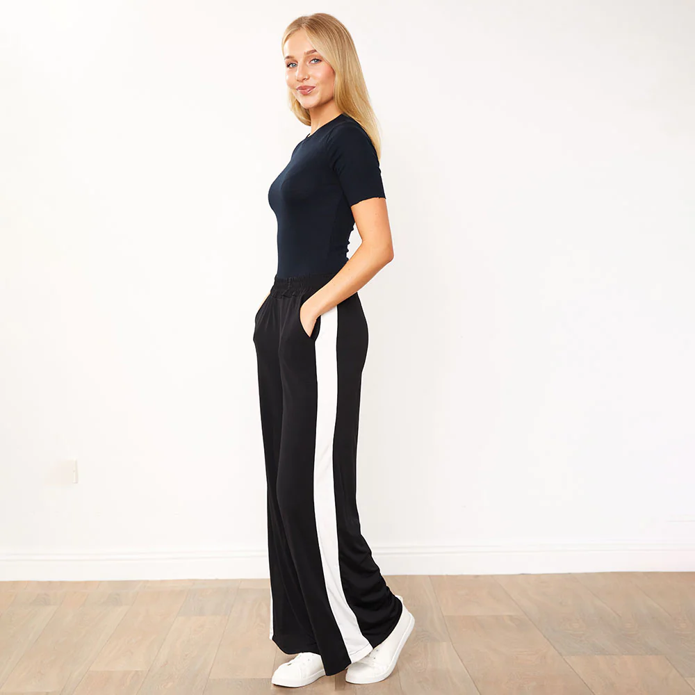 Lana Jogger (Black/White Stripe) - Image 5