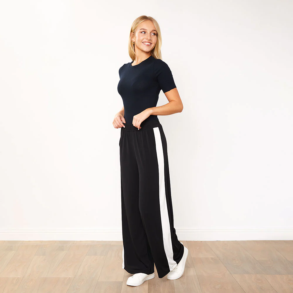 Lana Jogger (Black/White Stripe) - Image 6
