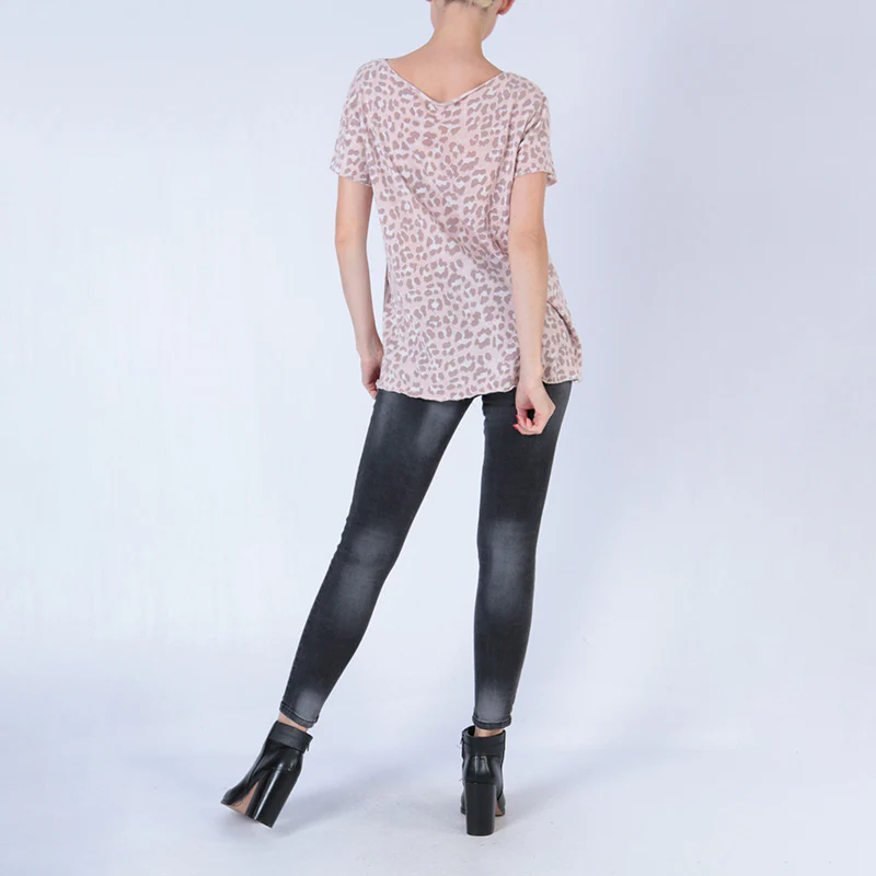 Laura Leopard Top Light Pink - Image 4