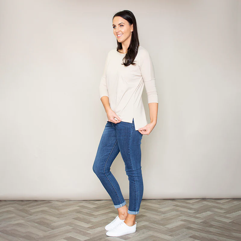 Pia Relaxed Fit Round Neck Top (Hazel) - Image 3