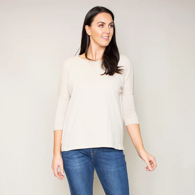 Pia Relaxed Fit Round Neck Top (Hazel) - Image 5