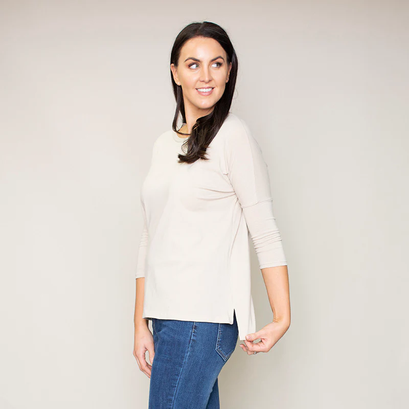 Pia Relaxed Fit Round Neck Top (Hazel) - Image 6