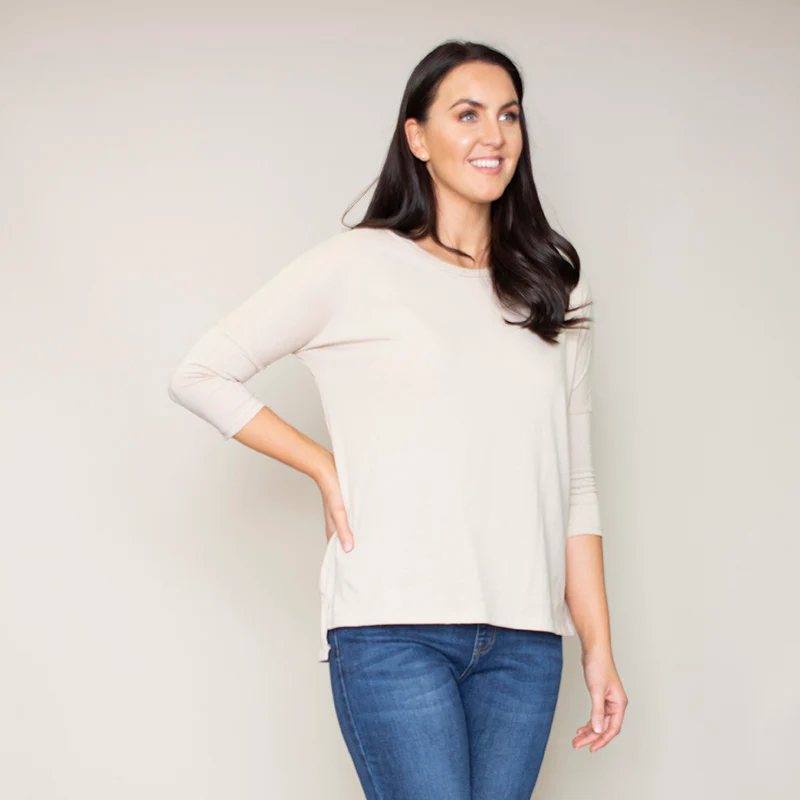 Pia Relaxed Fit Round Neck Top (Hazel) - Image 7