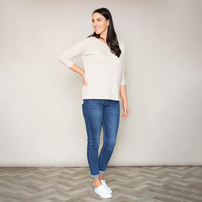 Pia Relaxed Fit Round Neck Top (Hazel) - Image 8