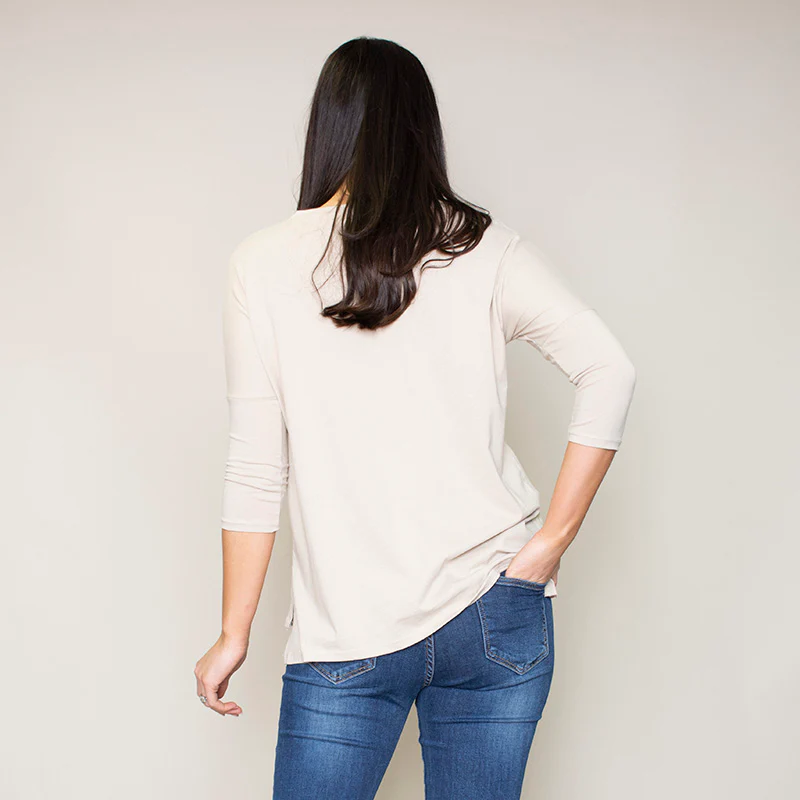 Pia Relaxed Fit Round Neck Top (Hazel) - Image 9