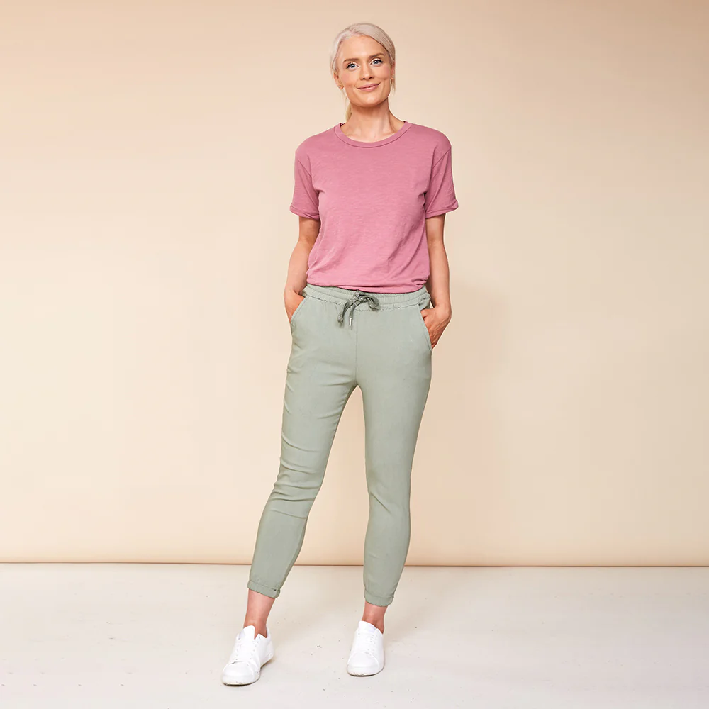 Lea Stretch Jogger (Khaki) - Image 2