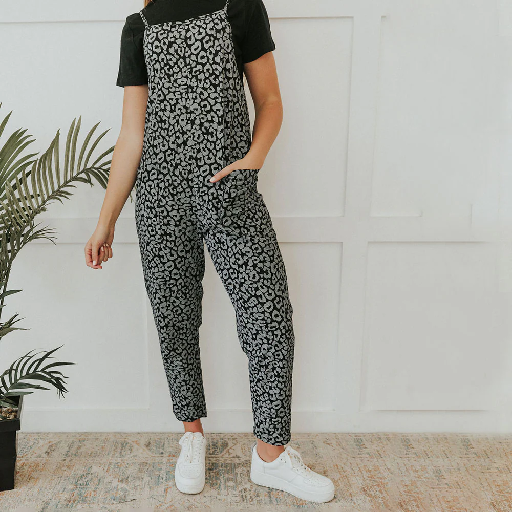 Lena Jumpsuit (Black leopard) - Image 4