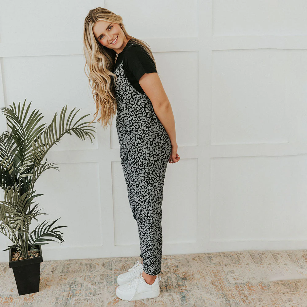 Lena Jumpsuit (Black leopard) - Image 6