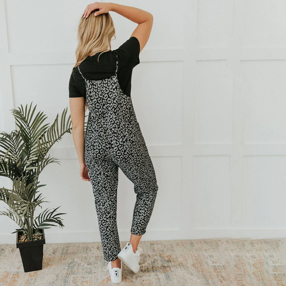 Lena Jumpsuit (Black leopard) - Image 7