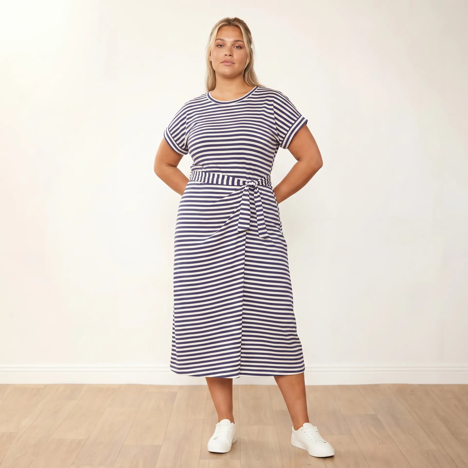 Lenny Dress (Blue Stripe) - Image 11