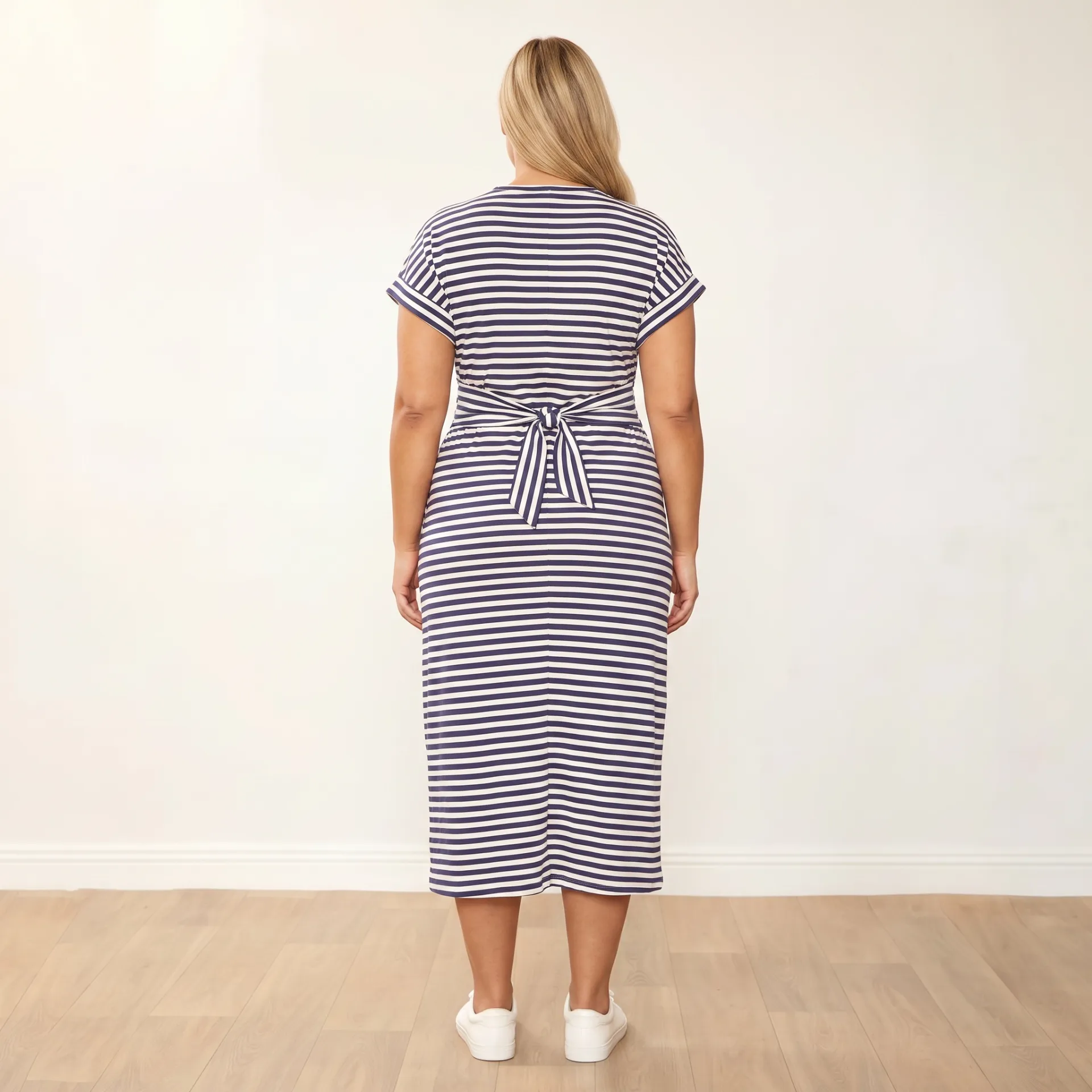 Lenny Dress (Blue Stripe) - Image 15