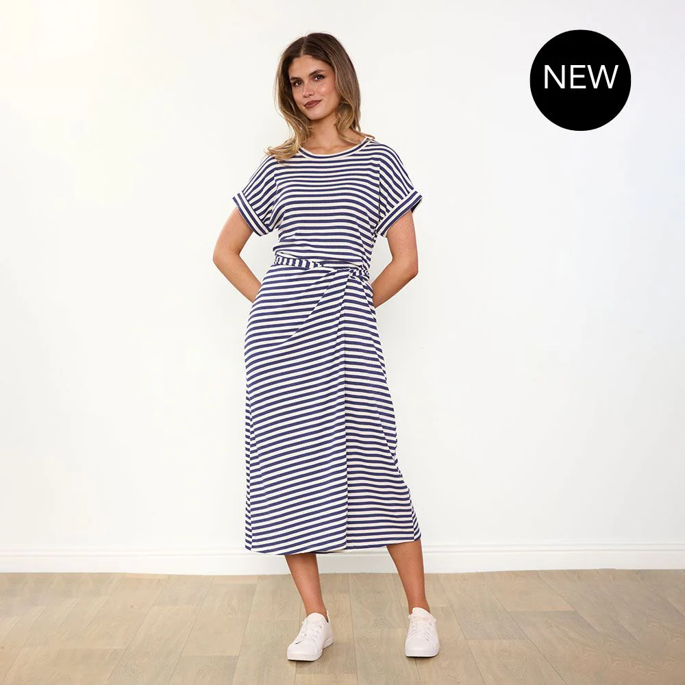 Lenny Dress (Blue Stripe) - Image 17