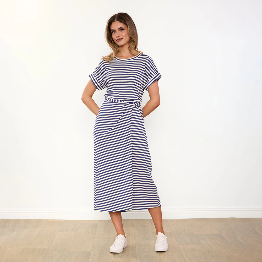 Lenny Dress (Blue Stripe) - Image 2