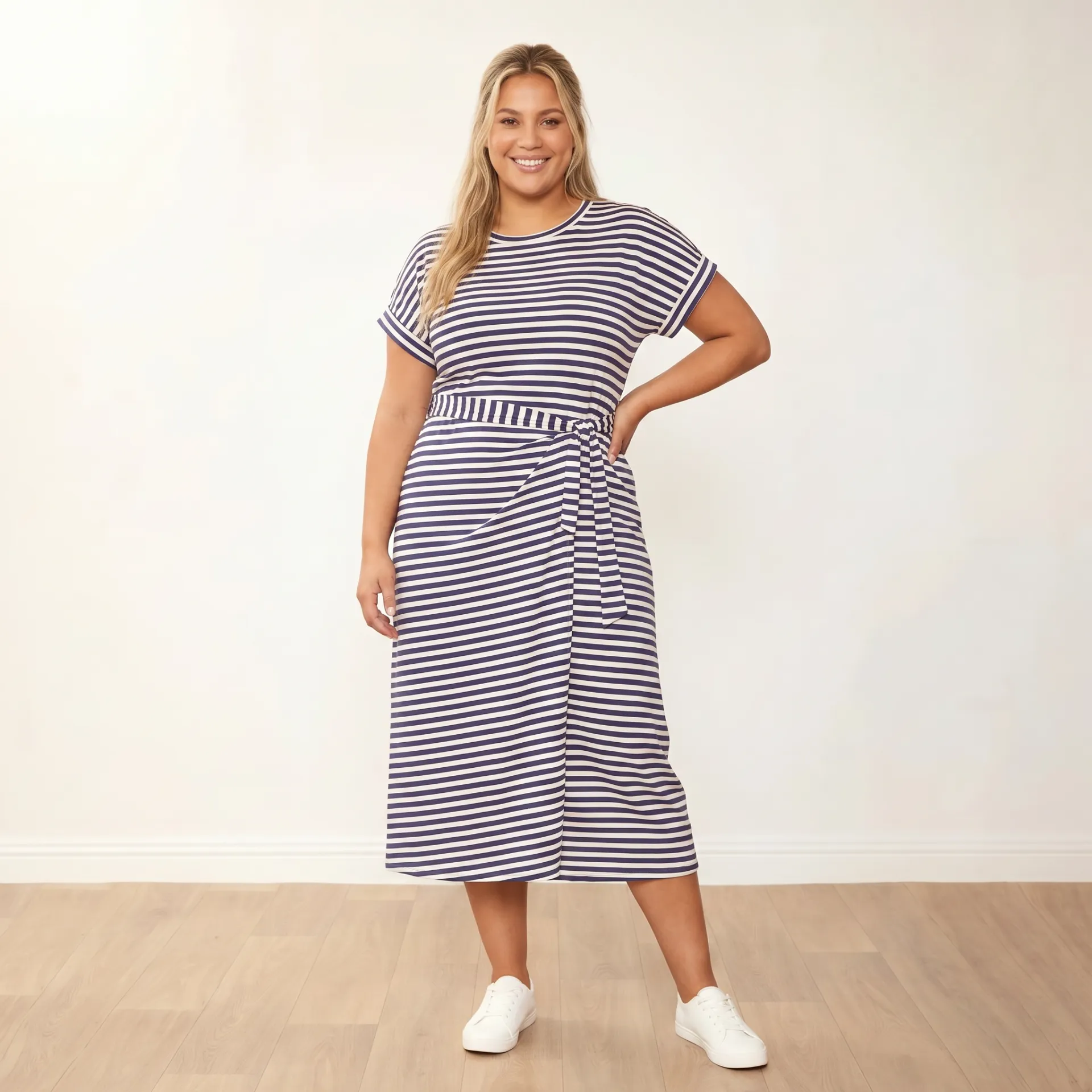 Lenny Dress (Blue Stripe) - Image 3
