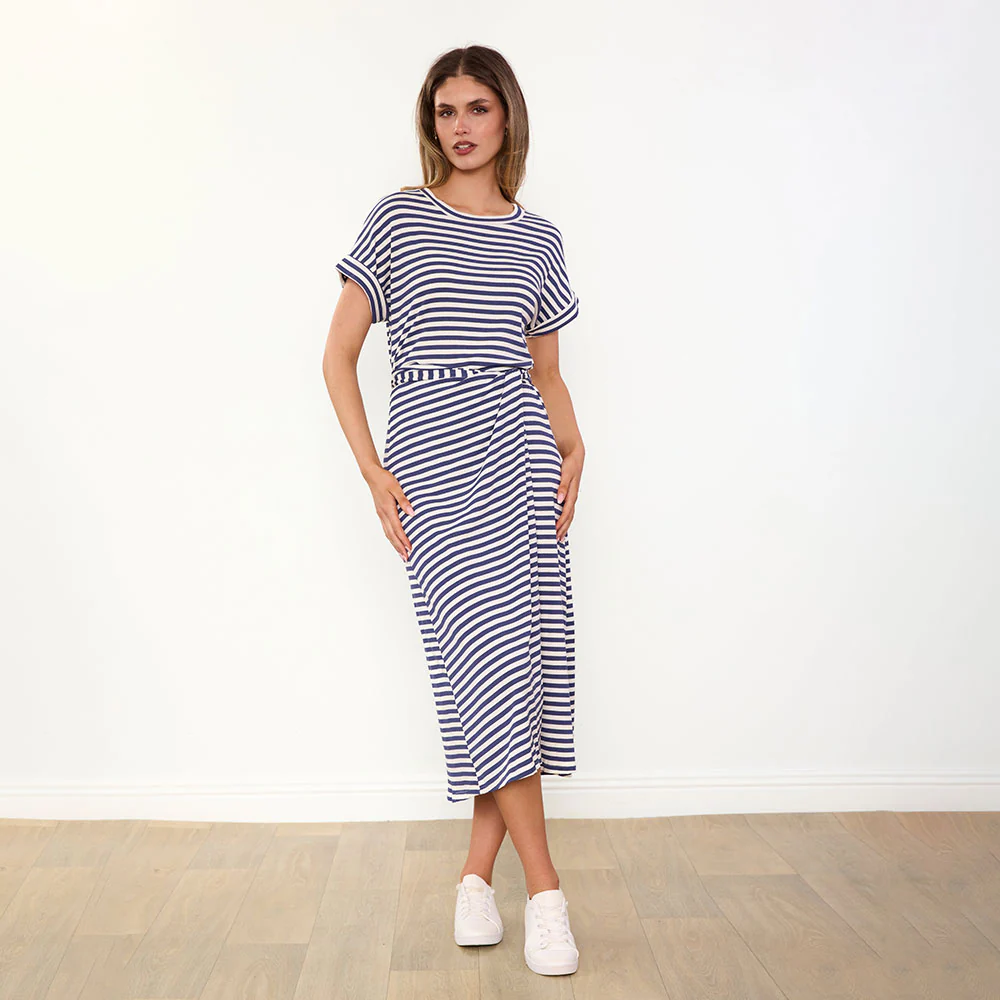 Lenny Dress (Blue Stripe) - Image 4