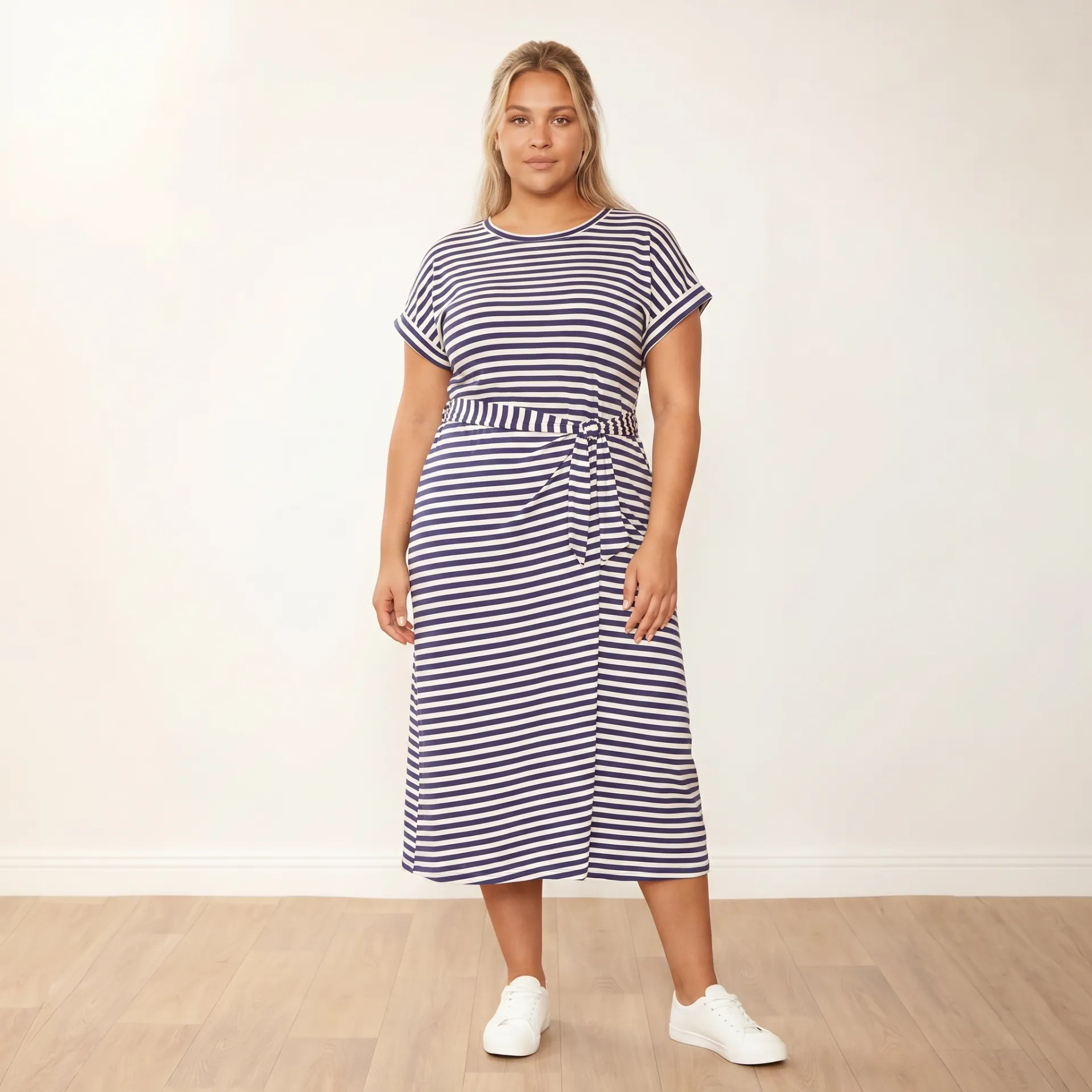Lenny Dress (Blue Stripe) - Image 5