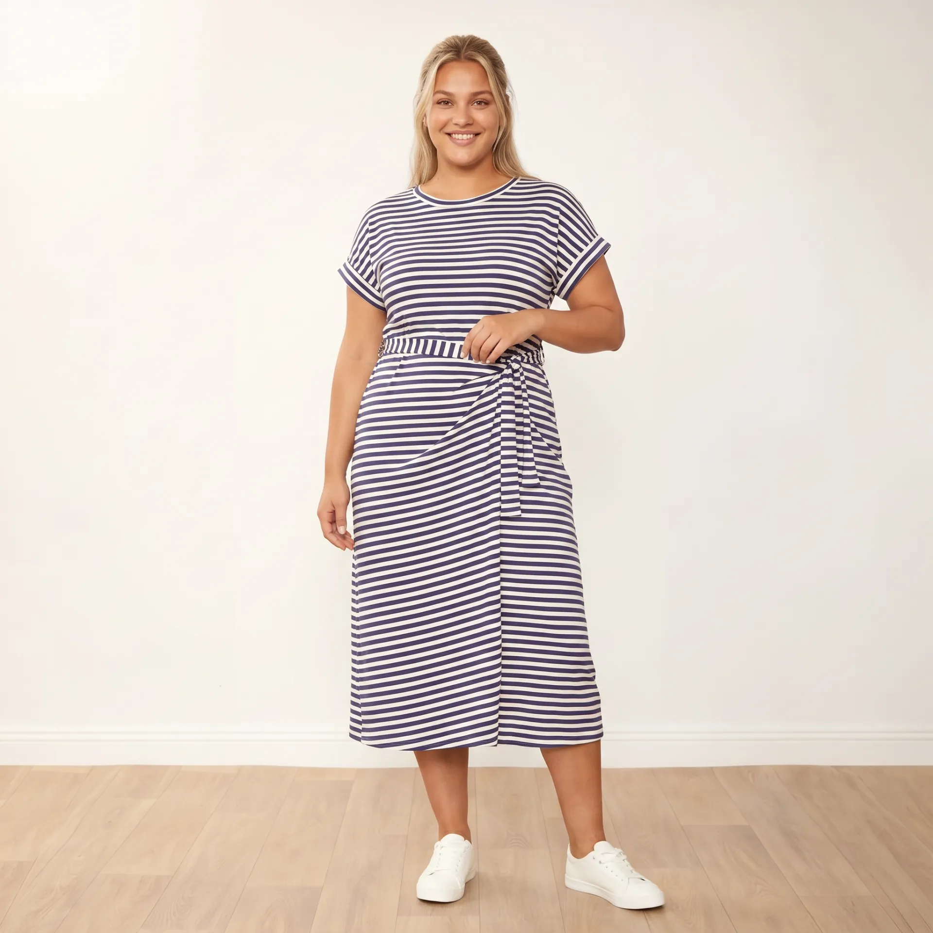 Lenny Dress (Blue Stripe) - Image 7