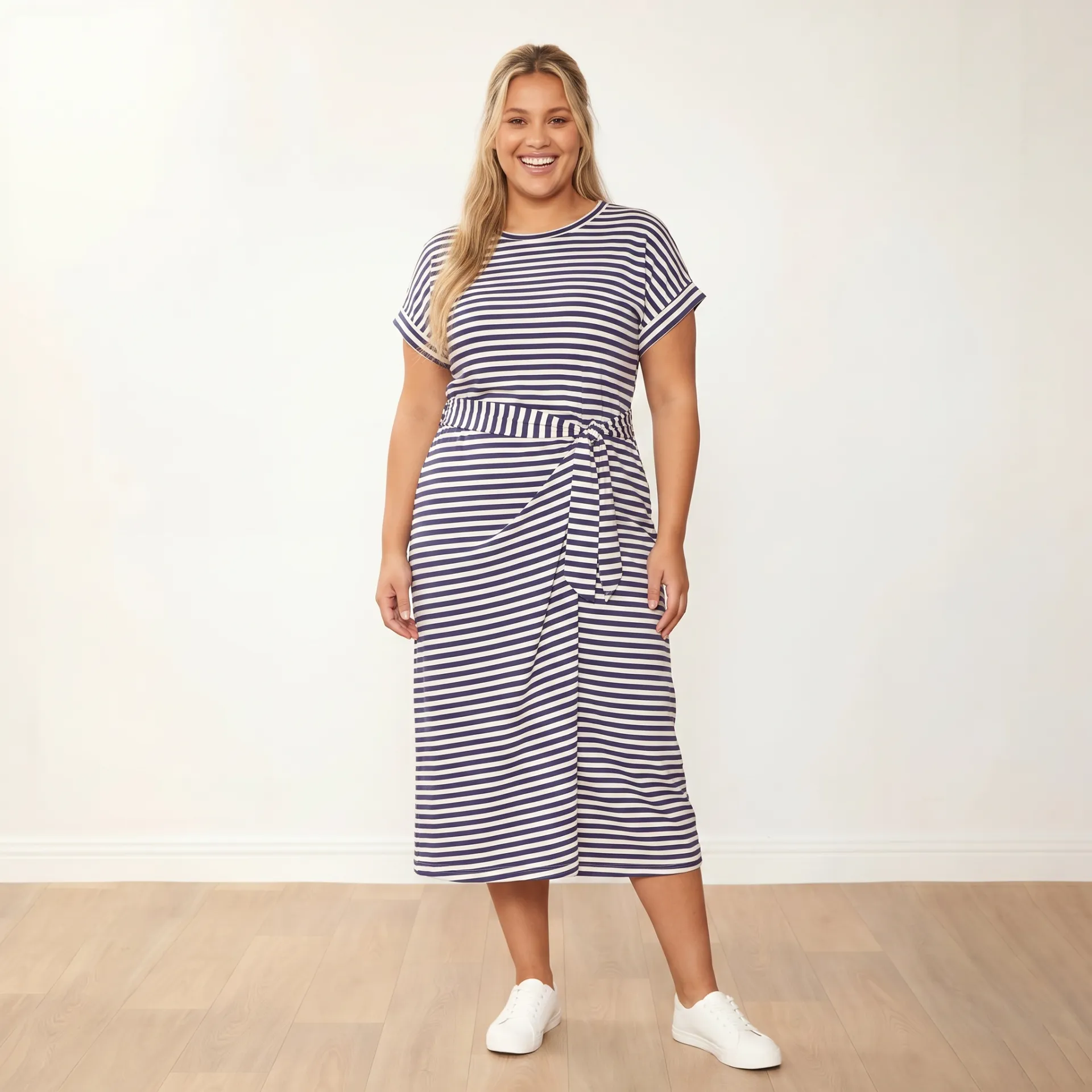 Lenny Dress (Blue Stripe) - Image 9