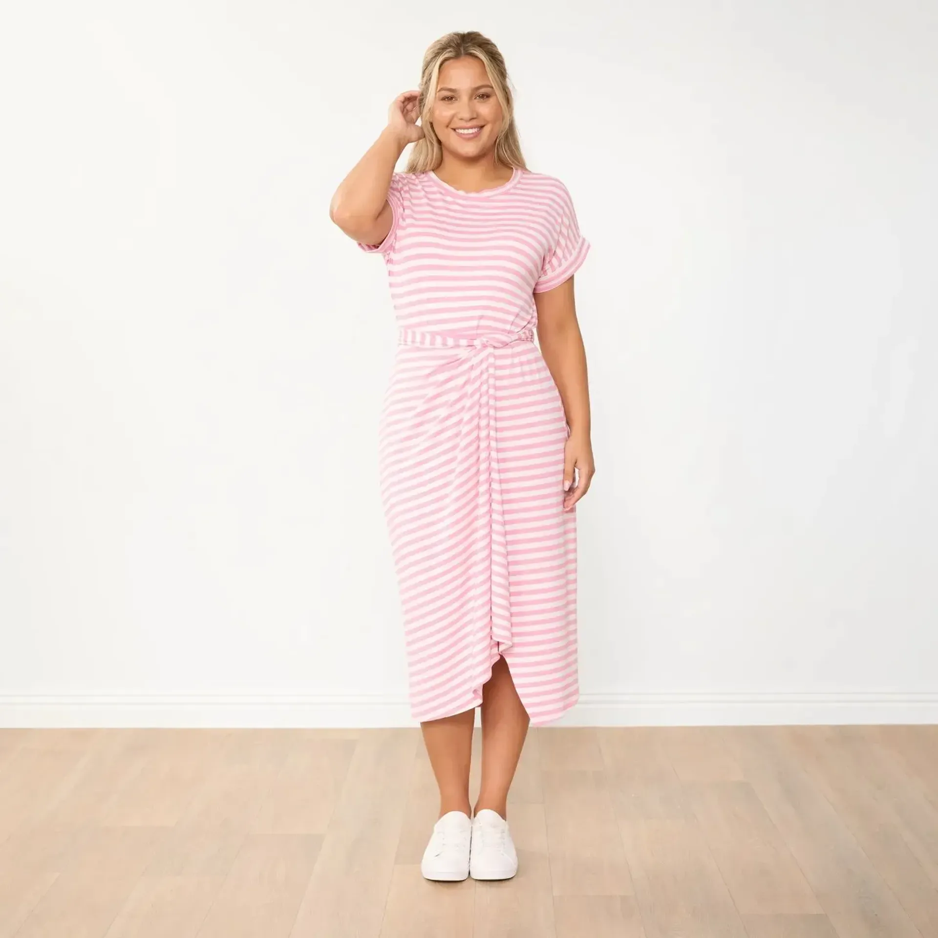 Lenny Dress (Pink Stripe) - Image 10