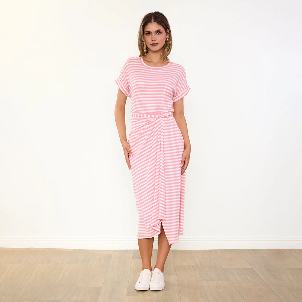 Lenny Dress (Pink Stripe) - Image 11