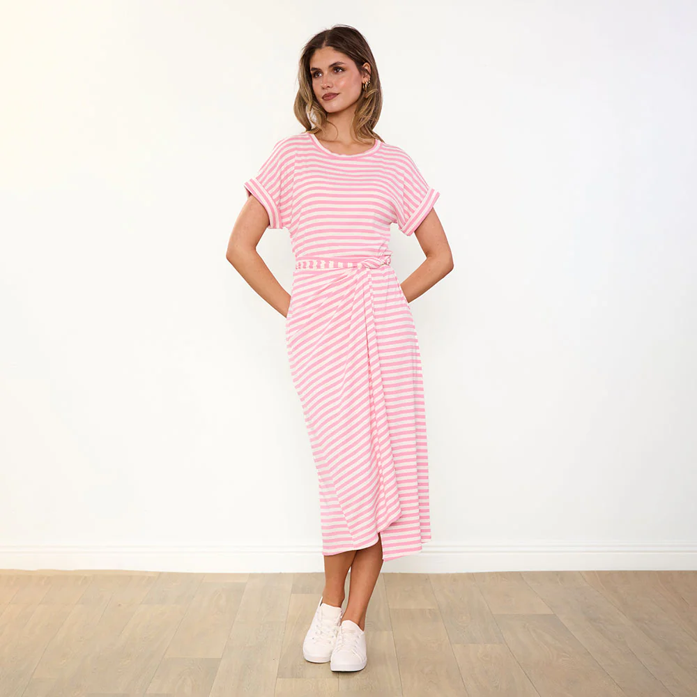Lenny Dress (Pink Stripe) - Image 14
