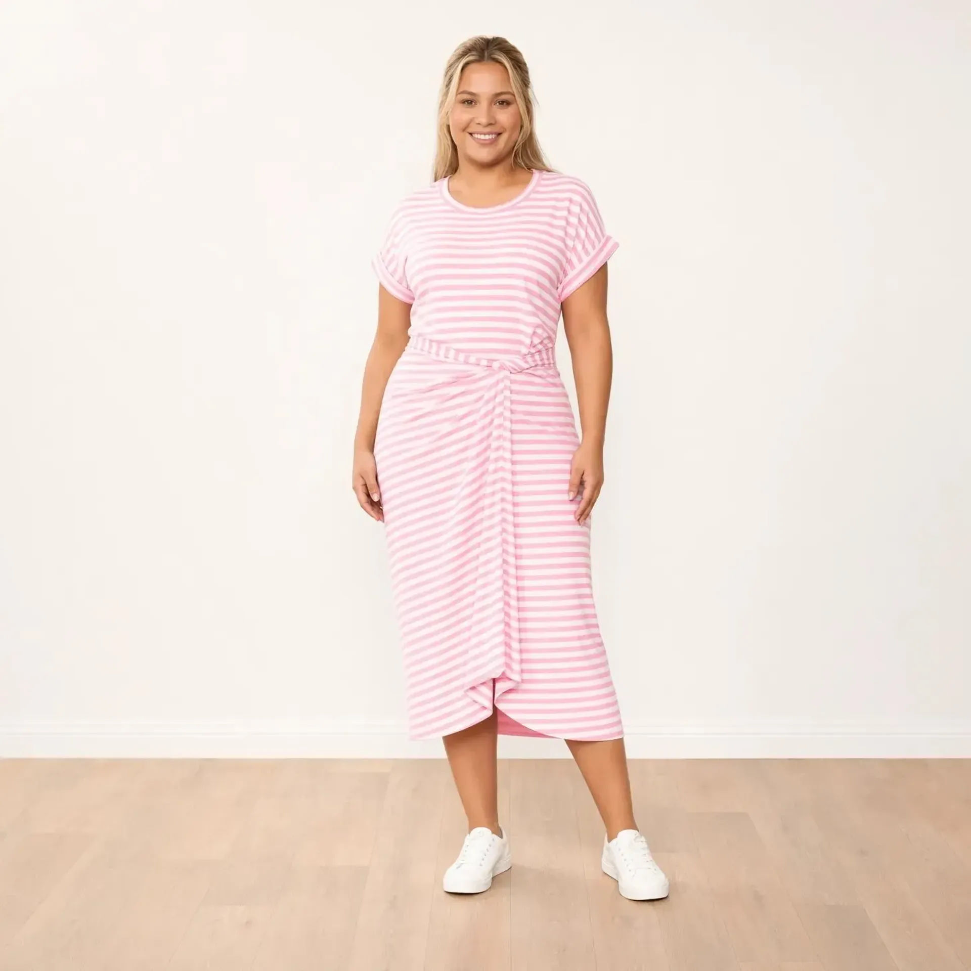 Lenny Dress (Pink Stripe) - Image 2