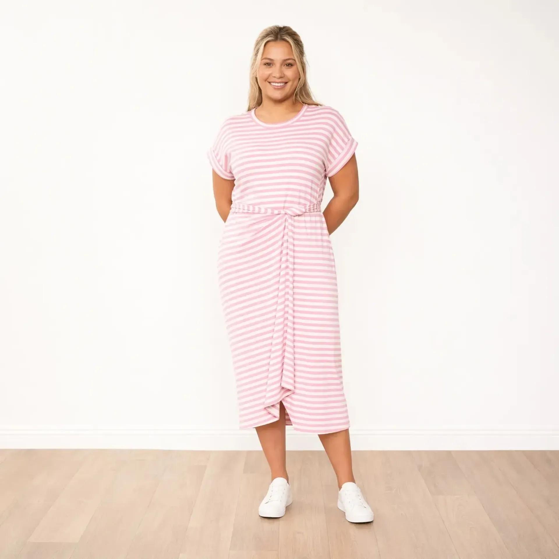 Lenny Dress (Pink Stripe) - Image 4