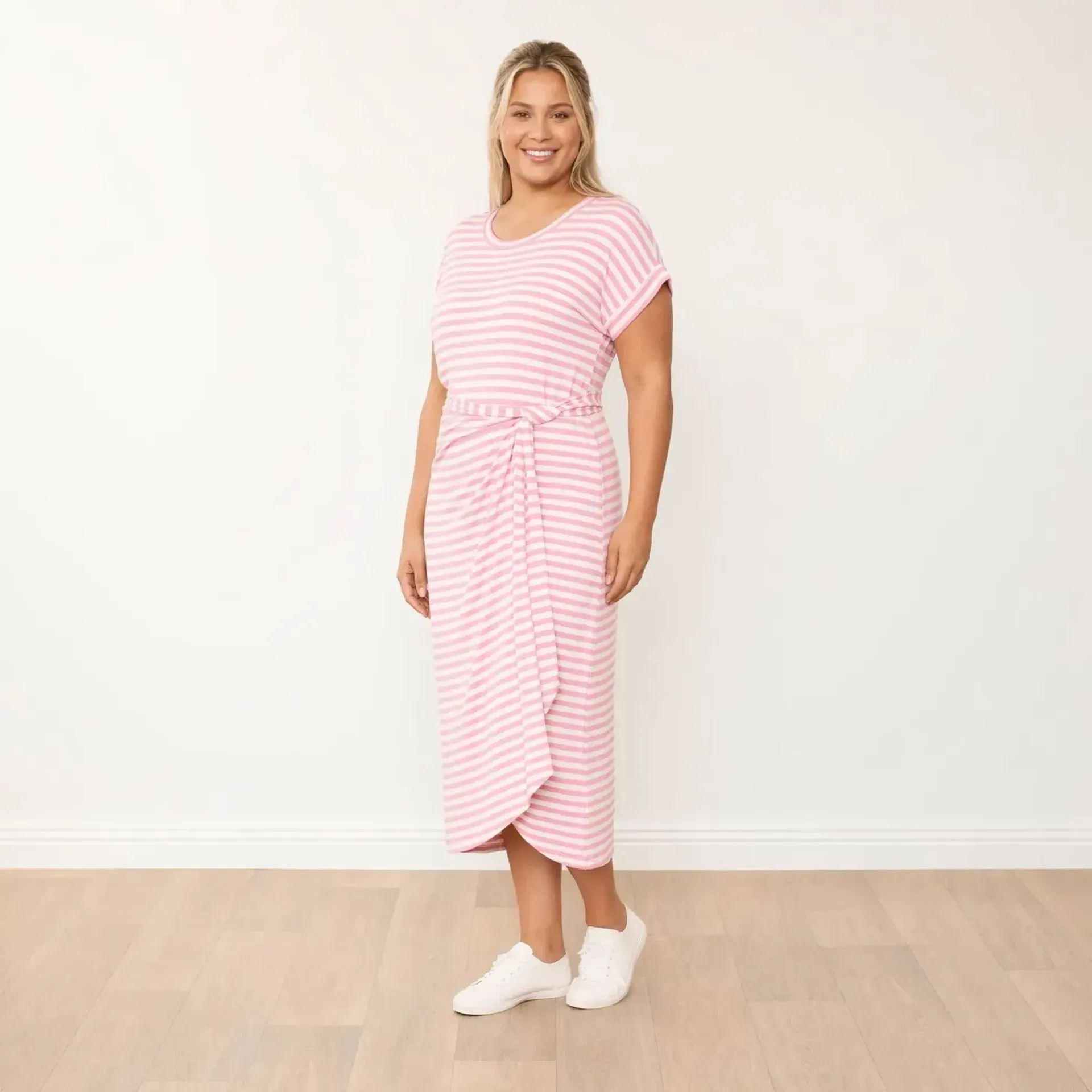 Lenny Dress (Pink Stripe) - Image 7