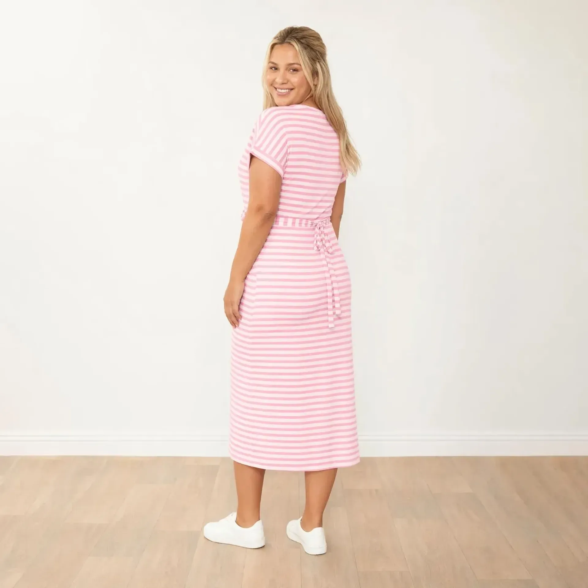 Lenny Dress (Pink Stripe) - Image 9