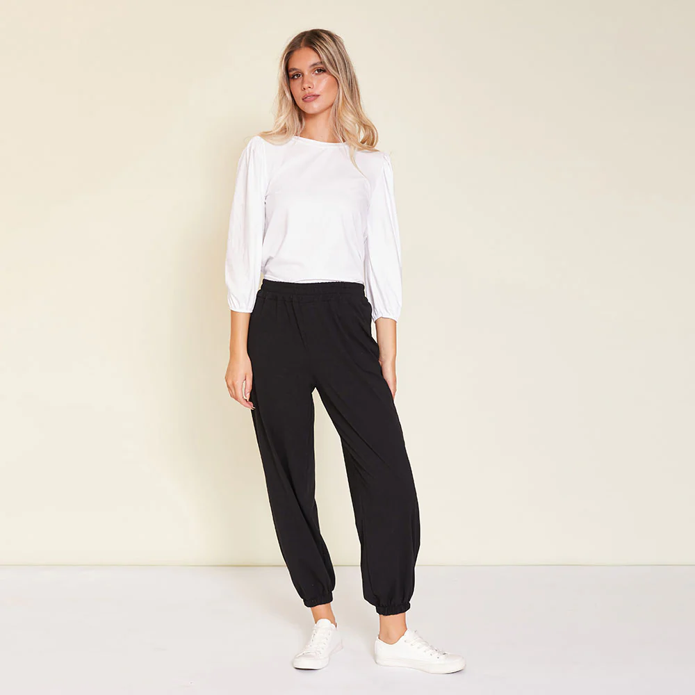 Leon Crew Neck Top (White) - Image 9