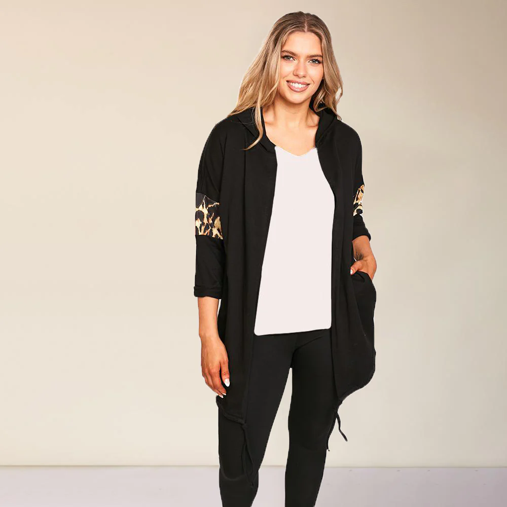 Rosie Leopard Hoody (Black) - Image 12