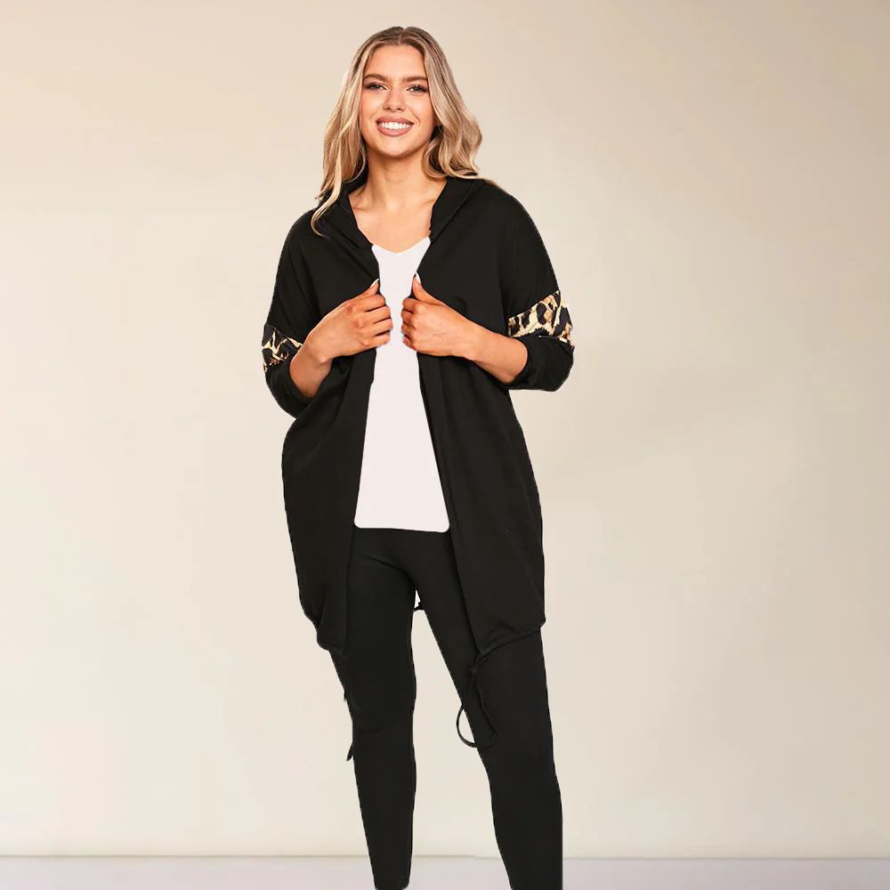 Rosie Leopard Hoody (Black) - Image 16