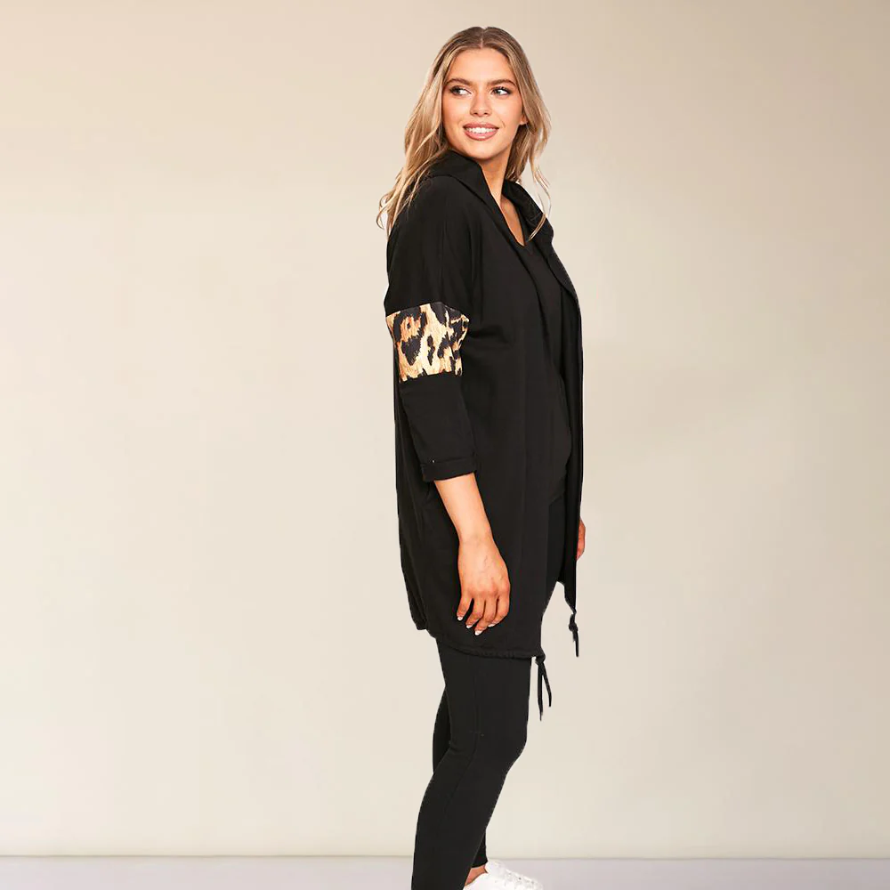 Rosie Leopard Hoody (Black) - Image 17