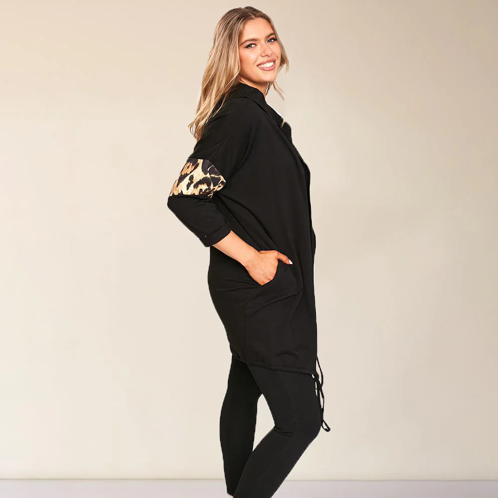 Rosie Leopard Hoody (Black) - Image 18