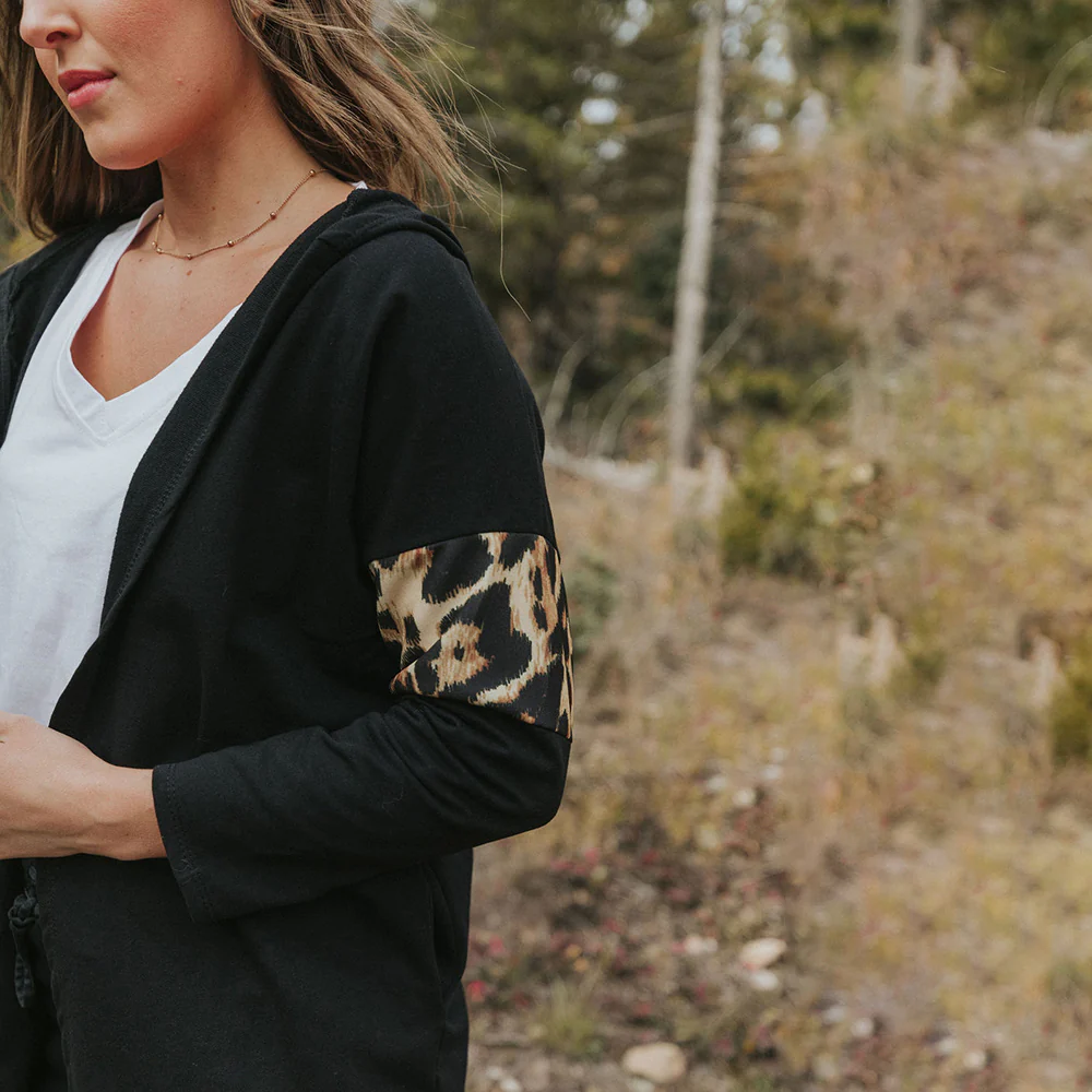 Rosie Leopard Hoody (Black) - Image 7