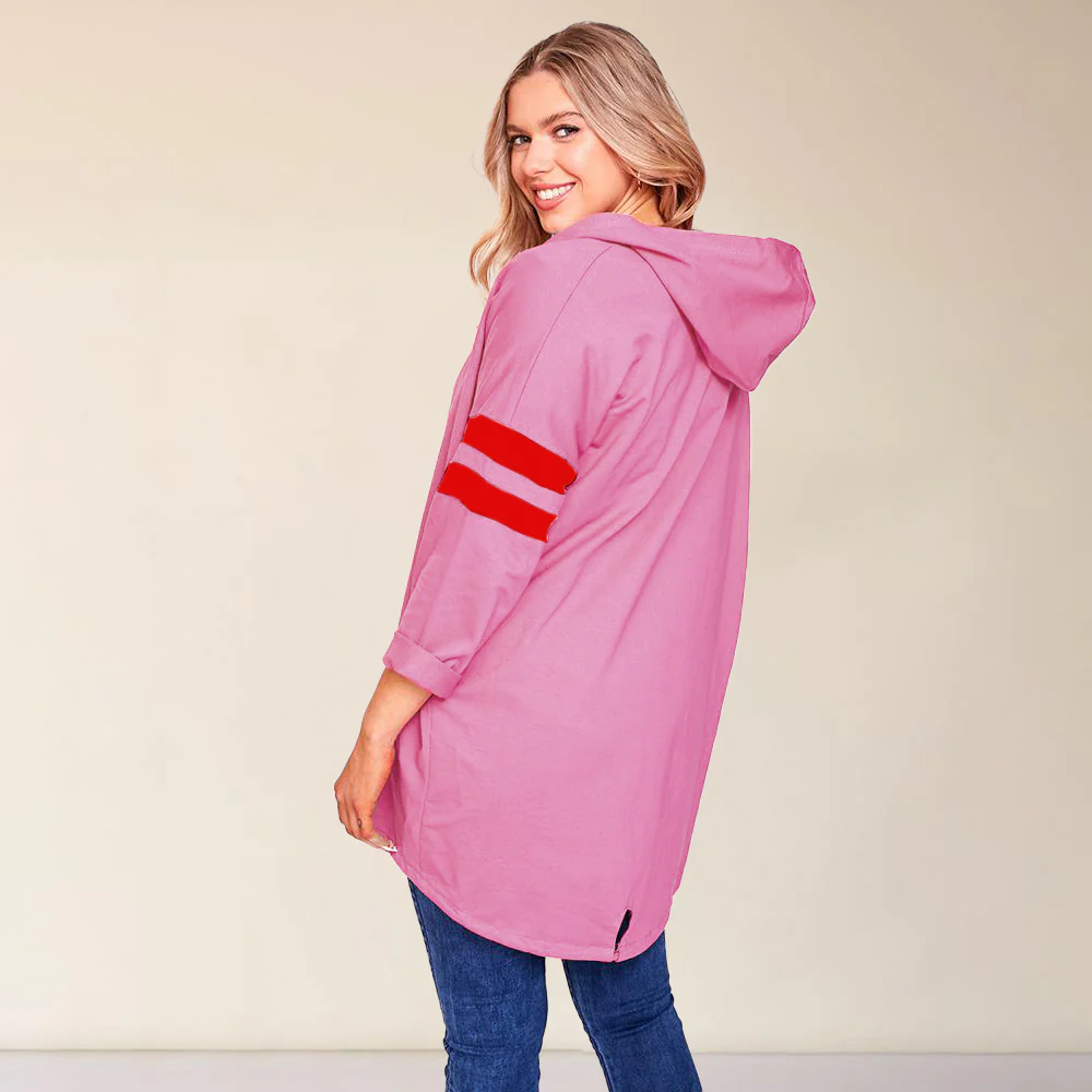 Rosie Leopard Hoody (Berry) - Image 2