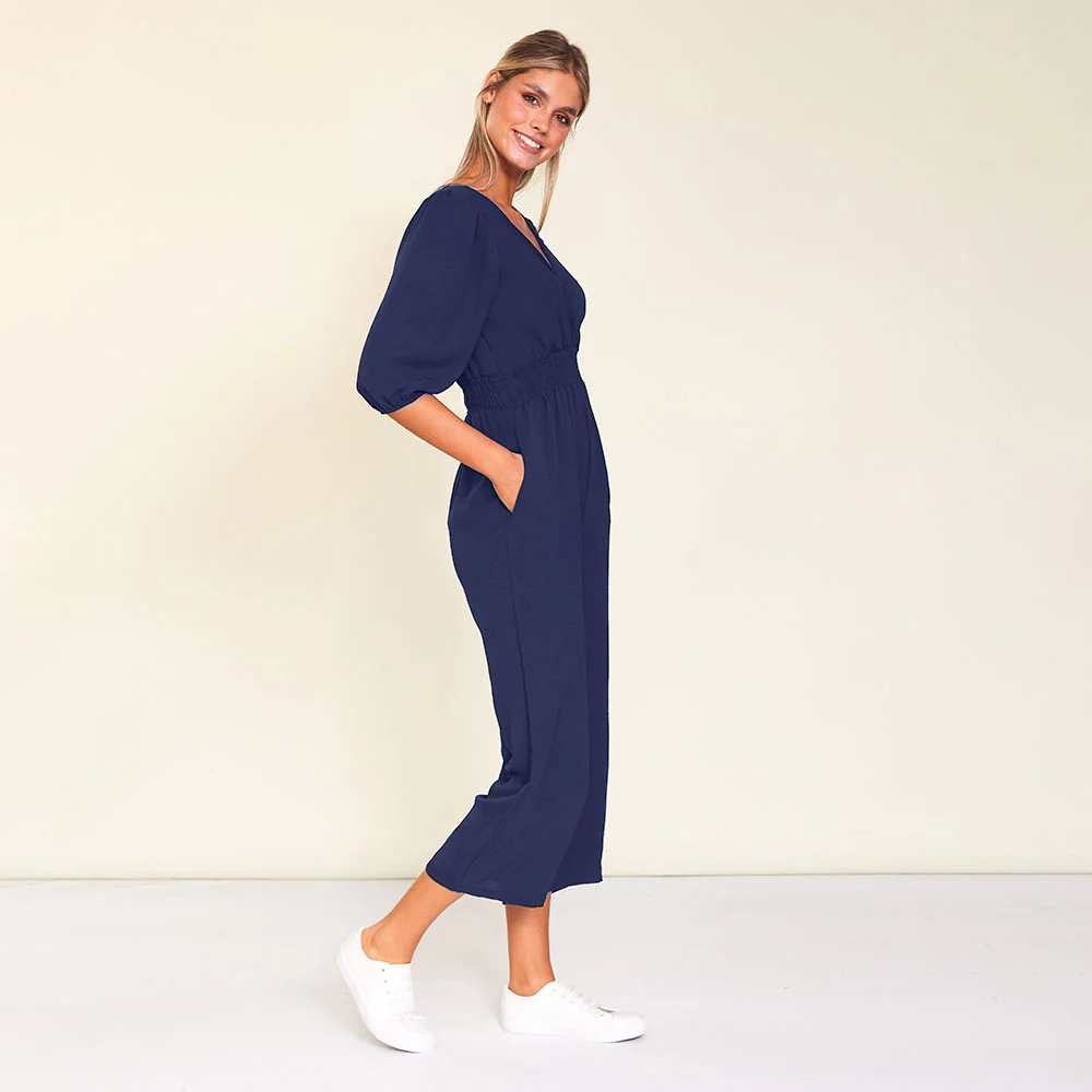 Lexi Jumpsuit (Navy) - Image 6