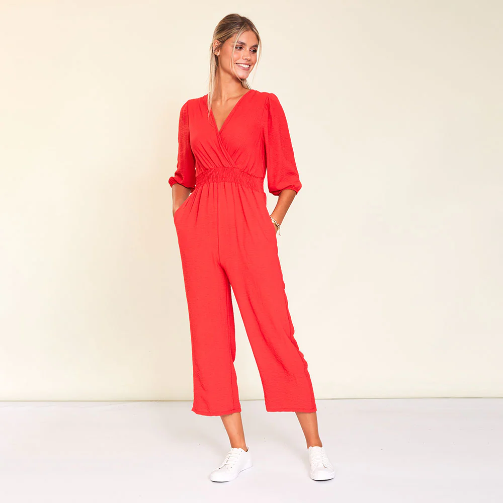 Lexi Jumpsuit (Red) - Image 3