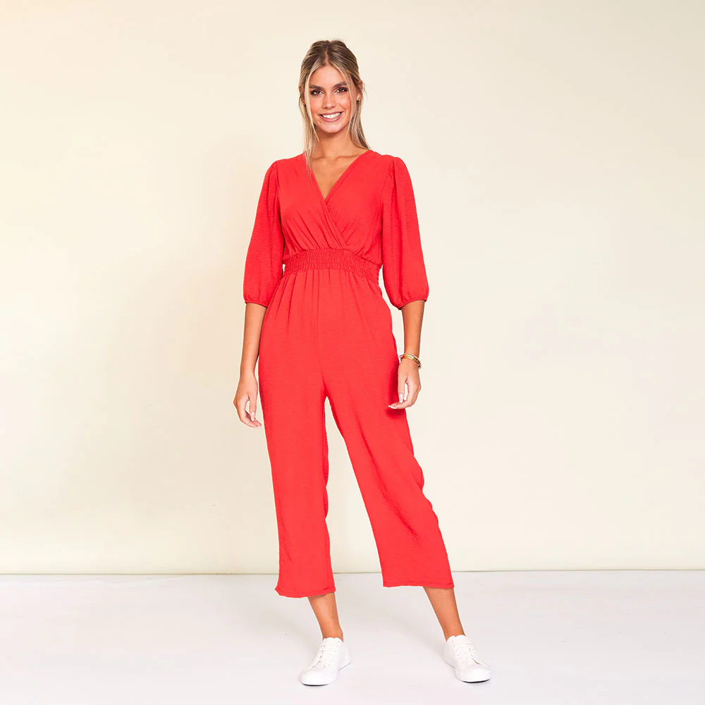 Lexi Jumpsuit (Red) - Image 4