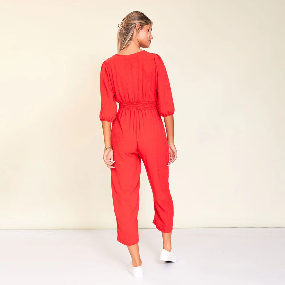 Lexi Jumpsuit (Red) - Image 8