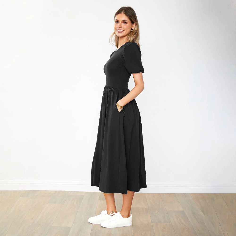 Lois Dress (Black) - Image 4